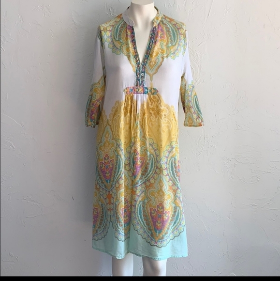 O.P.C. | Boho Dress / Cover Up / Tunic Size L - Picture 1 of 3